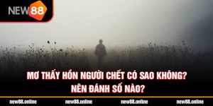 Mơ thấy hồn người chết có sao không? Nên đánh số nào?